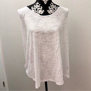 Dept 222 Women’s Semi Sheer White Luxury Tank Top Plus Size 2X Sleeveless